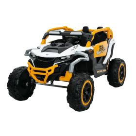 Ride On Models Truck Car 12V Kids Electric Vehicles, Remote Control, Front & Rear Shock Suspension, 2 Seater UTV, Flashlights And A Built-in Musi