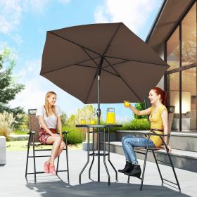 4 Piece Outdoor Bar Set with Umbrella