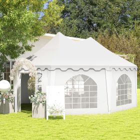 22.3' x 16.4' Large Party Tent Canopy Shelter with Carrying Bags and 2 Doors for Parties