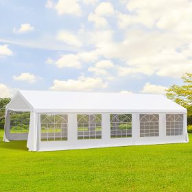 32" x 20" Outdoor Heavy Duty Carport Canopy Gazebo Wedding Party Tent Garage - White