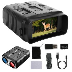 1Pc Night Vision Goggles 4K Full-Color Binoculars 10X Zoom With 2624ft Viewing Range 3in Screen 64G MMC Card WIFI APP Control Save Photo And Video For