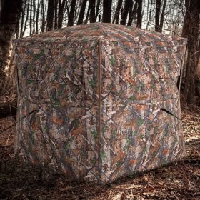 Hunting Blind 360 Degree One-Way See-Through Ground Blind For 2-3 Person