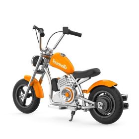 Kids Motorcycle 12Inch Electric Bike Small Size Chopper Bike For Kids, 24V Ride On Toy For Kids With LED Lights, Motorcycle Sound, 10mph & 150lb